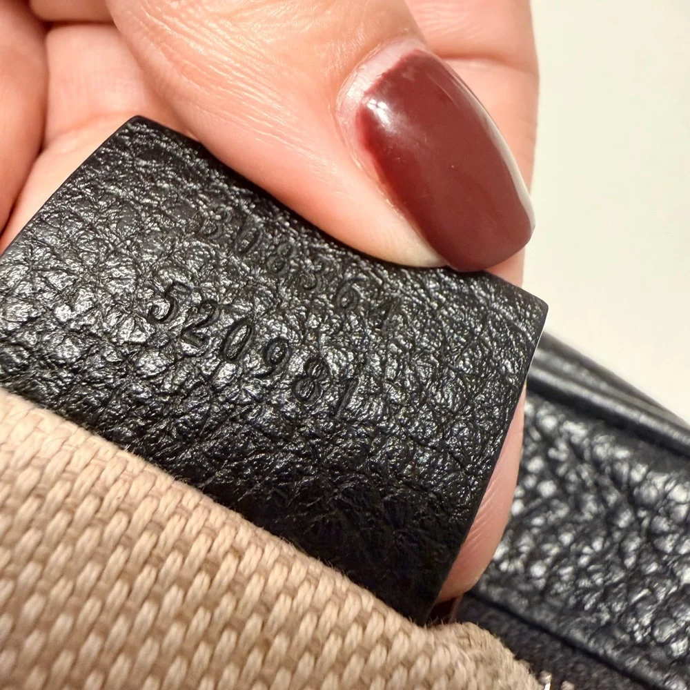 Gucci Black Pebbled Leather disco Crossbody Bag - Picture 6 of 8